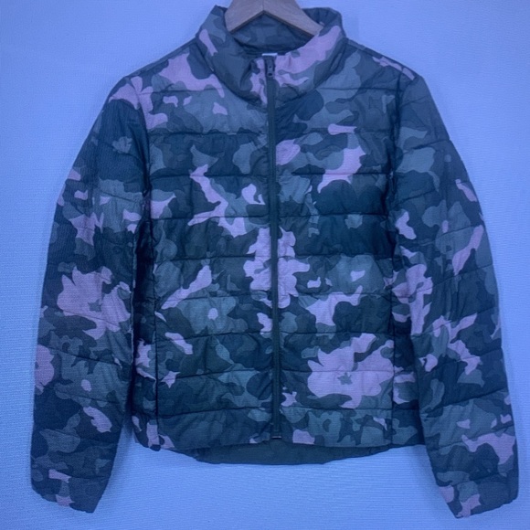 Other - Kids Camo Puffer Jacket - Pink & Green